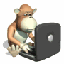 mono chateando